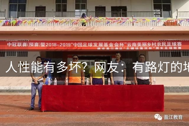 人性能有多坏？网友：有路灯的地方，牲口无处不在